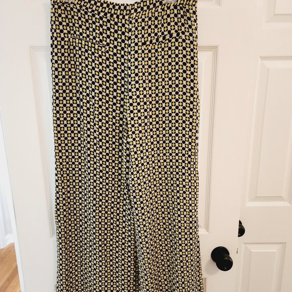 Harilyn by Anthropologie Wide Leg Geo Palazzo Print Pants Size XS - Picture 7 of 11